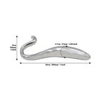 Rouge Stainless Steel Hollow Curved Wand In Case