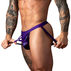 Male Power Eggplant Crossover Jock Plum S/M