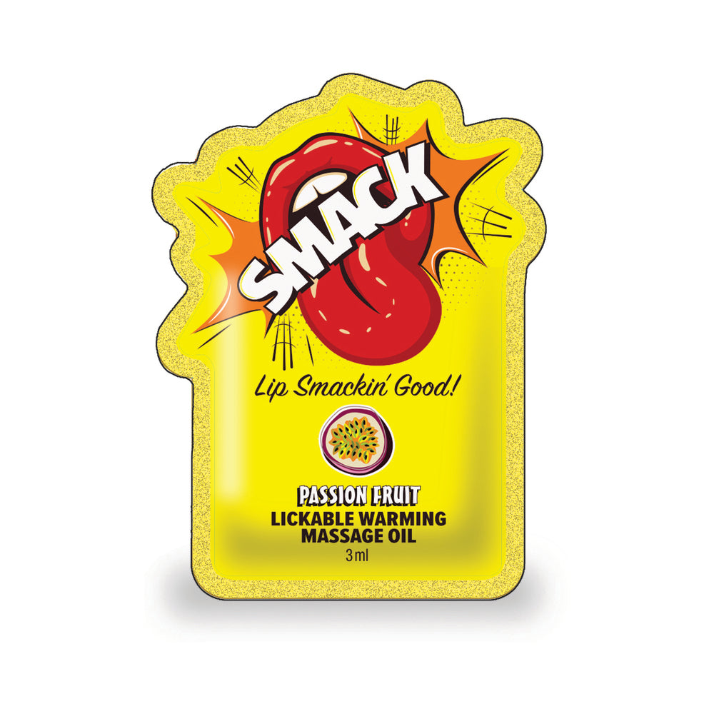Smack Lickable Massage Oil 3 ml Pouch Passion Fruit