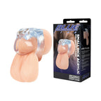 Blue Line Small Dick Acrylic Mini Chastity Cage