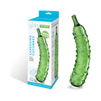 Glas Caressing Cucumber 8.25 in. Glass Dildo