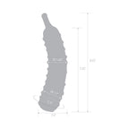 Glas Caressing Cucumber 8.25 in. Glass Dildo