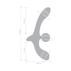 Together Double Tap Dual-Ended Vibrating Strapless Strap-on