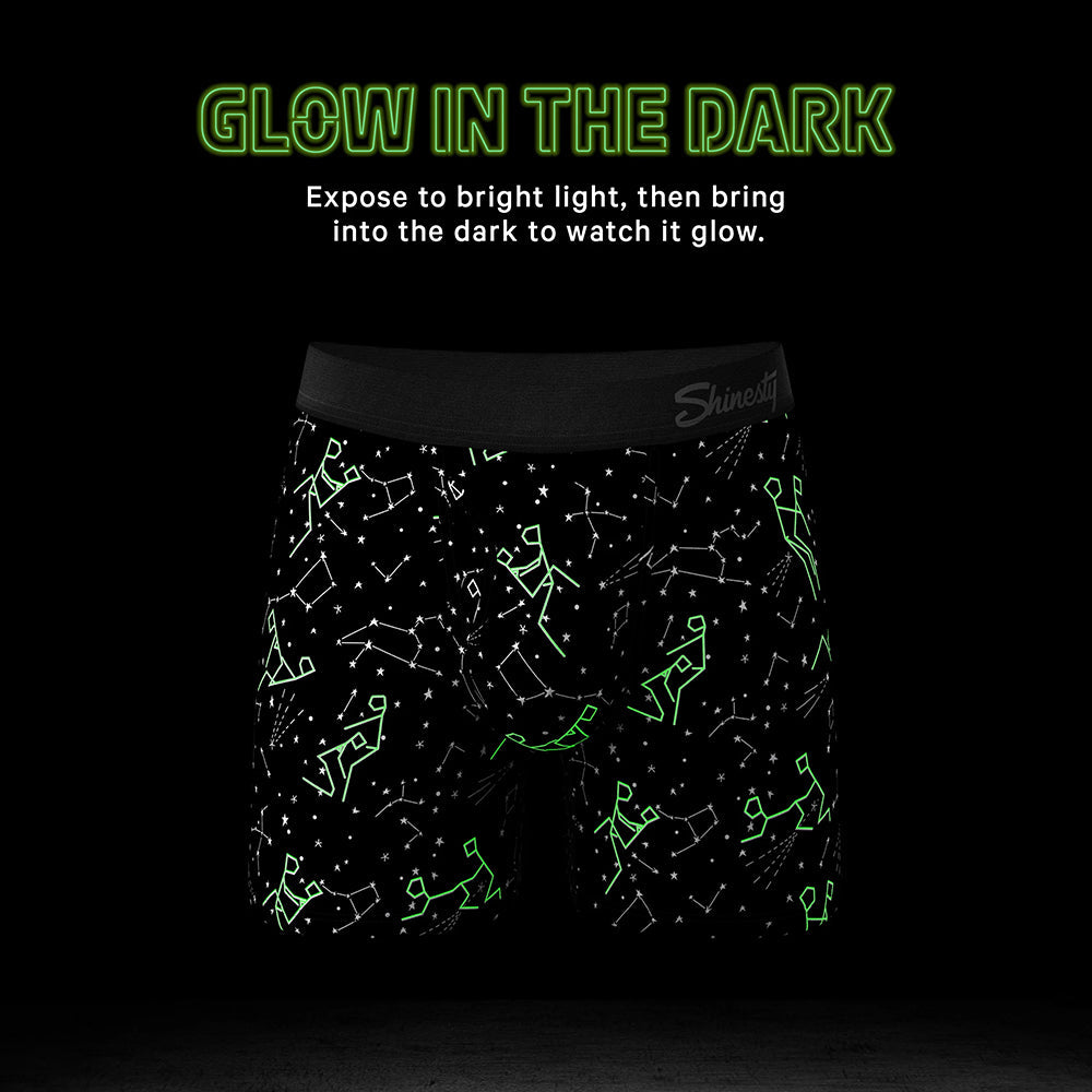 Shinesty The Big Bang Glow-in-the-Dark Constellation Ball Hammock Pouch Underwear with Fly S