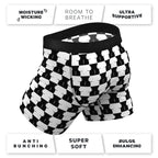 Shinesty The Chest Mate Checkered Ball Hammock Pouch Underwear with Fly XL