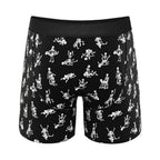 Shinesty The Bare Back Bones Glow-in-the-Dark Skeletons Ball Hammock Pouch Underwear with Fly L