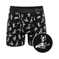 Shinesty The Bare Back Bones Glow-in-the-Dark Skeletons Ball Hammock Pouch Underwear with Fly XL