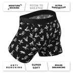 Shinesty The Bare Back Bones Glow-in-the-Dark Skeletons Ball Hammock Pouch Underwear with Fly XL
