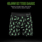 Shinesty The Bare Back Bones Glow-in-the-Dark Skeletons Ball Hammock Pouch Underwear with Fly 2XL