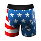 Shinesty The Mascot American Flag Ball Hammock Pouch Underwear with Fly M