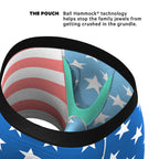 Shinesty The Mascot American Flag Ball Hammock Pouch Underwear with Fly L