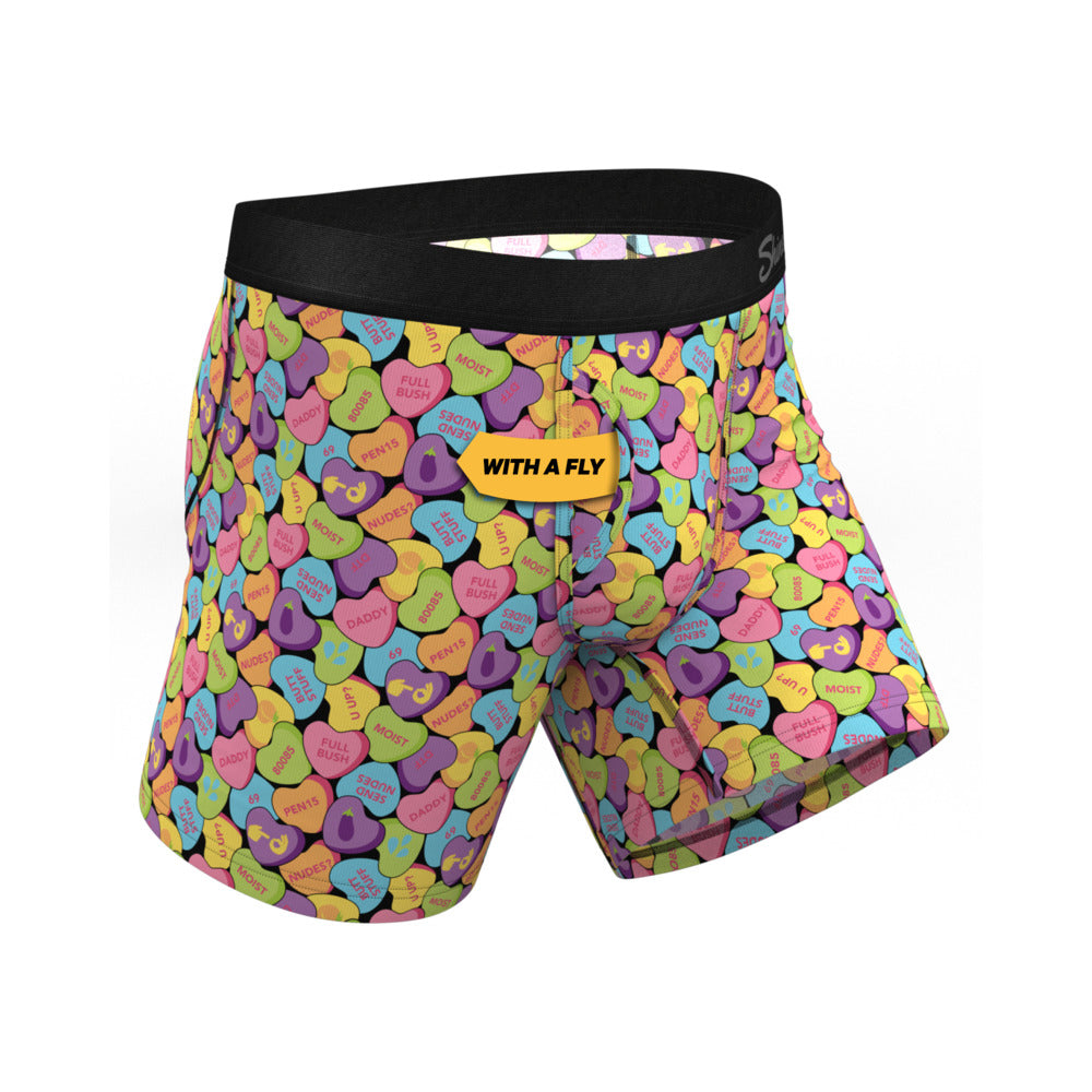 Shinesty The Candy Crush Candy Hearts Ball Hammock Pouch Underwear with Fly L