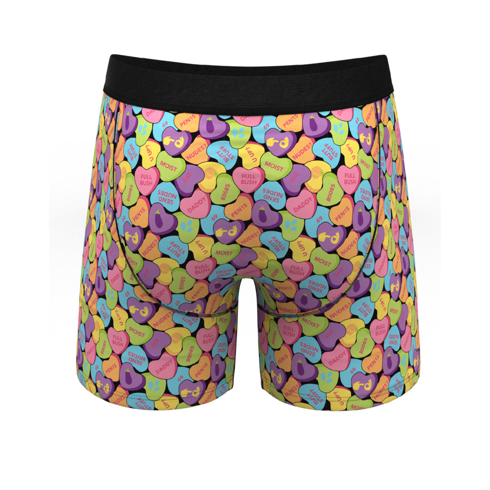 Shinesty The Candy Crush Candy Hearts Ball Hammock Pouch Underwear with Fly 2XL