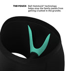 Shinesty The 009 Black Tuxedo Ball Hammock Pouch Underwear with Fly XL