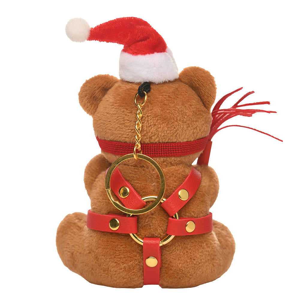 Master Series Holiday Bondage Bear Keychain Brown