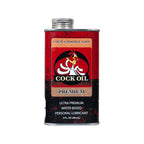 Cock Oil Water-Based Lubricant Metal Can with Inner Plastic Liner 9 oz.