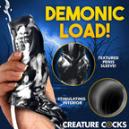 Creature Cocks Night Prowler Squirting Silicone Penis Enhancer Silver