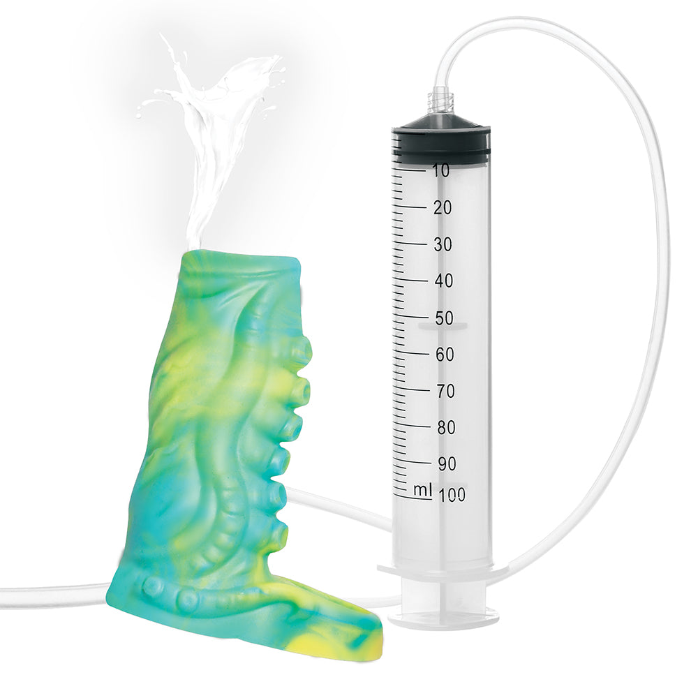 Creature Cocks Siphon Tentacle Squirting Silicone Penis Enhancer Green