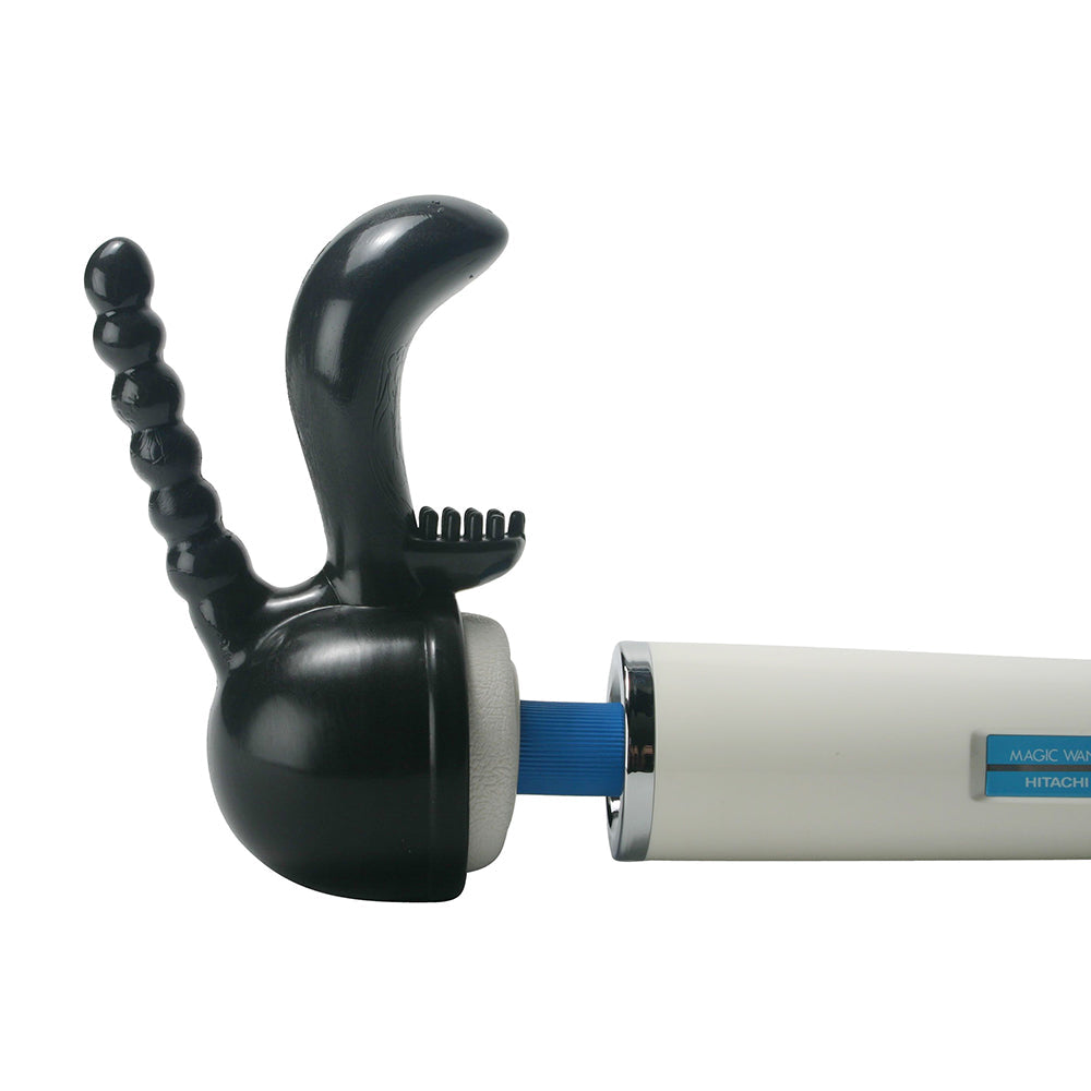 Wand Essentials 3Teeze Triple Pleasure Attachment Black