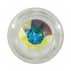 Crystal Delights Small Clear Plug with Gem Aurora Borealis