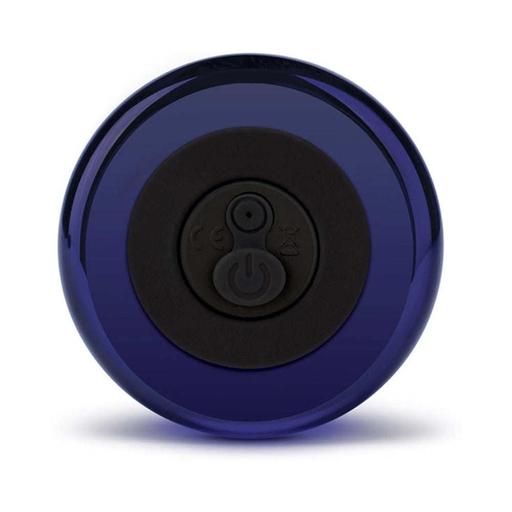 Glas 4 in. Rechargeable Remote-Controlled Vibrating Dotted G-Spot/P-Spot Plug