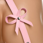 STRICT Bondage Harness with Bows Pink XL-2XL