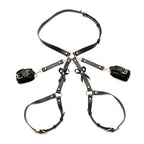 STRICT Bondage Harness with Bows Black XL-2XL