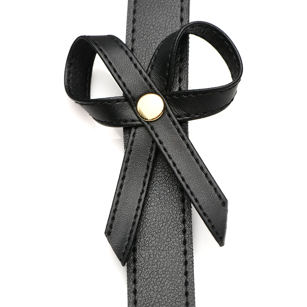 STRICT Bondage Harness with Bows Black XL-2XL