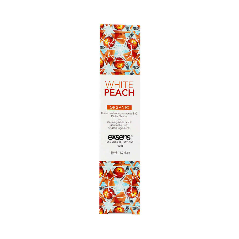 Exsens Warming Massage Oil White Peach 1.7 oz.