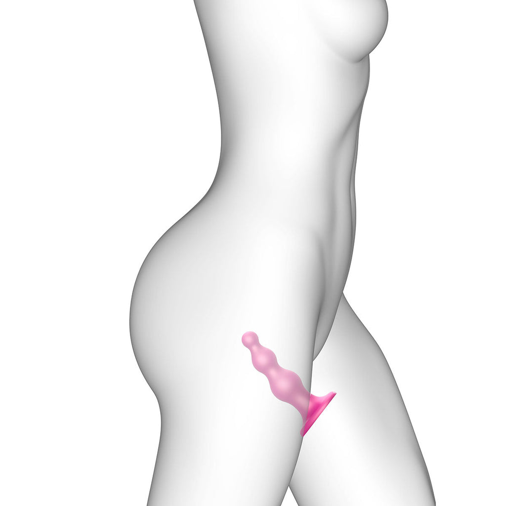 Strap-On-Me Dildo Plug Beads Large Raspberry