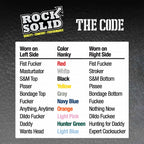Rock Solid The Code Silicone C-Ring with Bandana White/Black